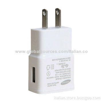 USB Travel Charger with Smart IC, 5V/2.0A Output, for Samsung, iPad, Tablet PCs